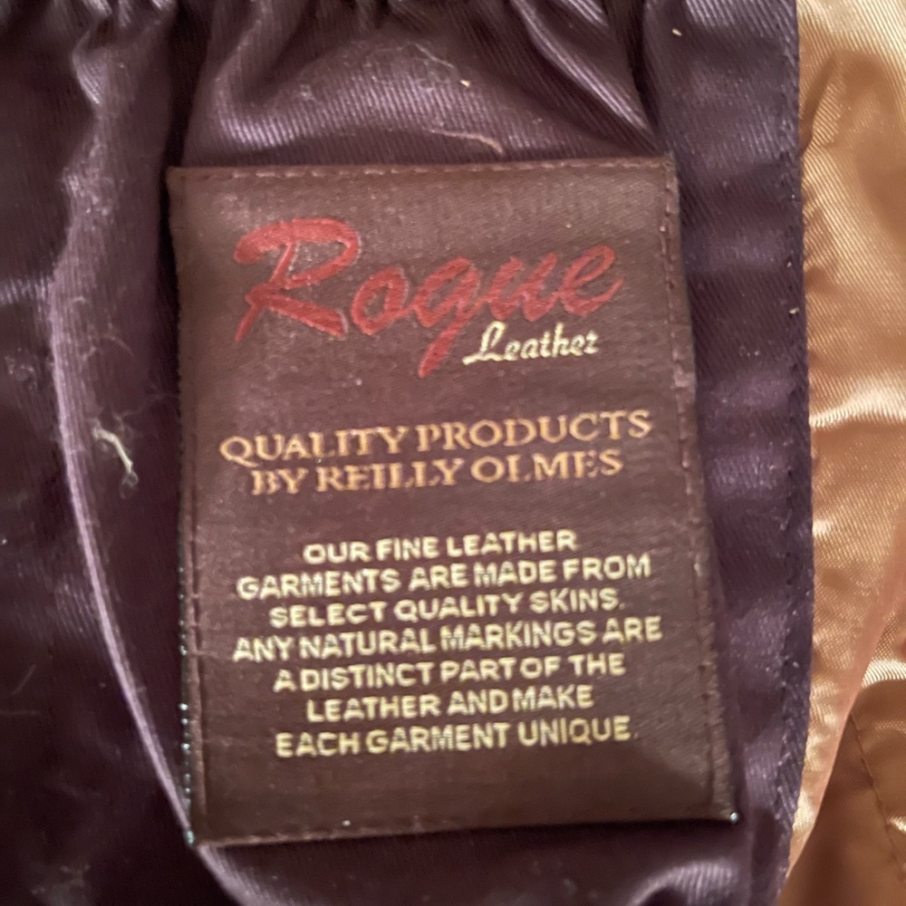 Roque Leather by Reilly Olmes Jacket - Brown. Mens: Large - Picture 11 of 13